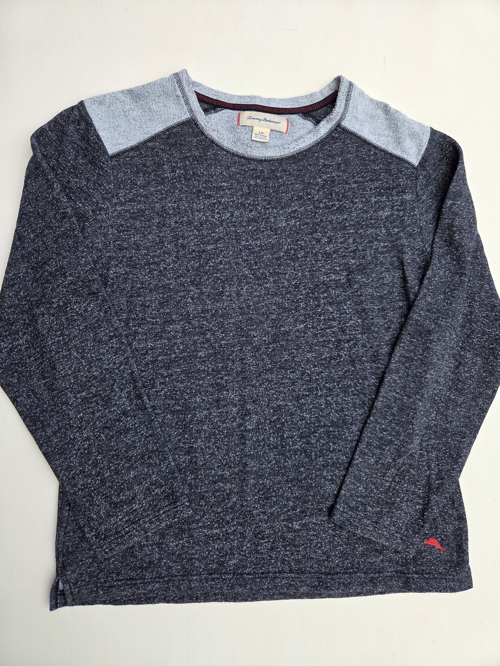 Tommy Bahama Mens Lounge Crewneck Fleece Sweatshirt Gray Size-Large